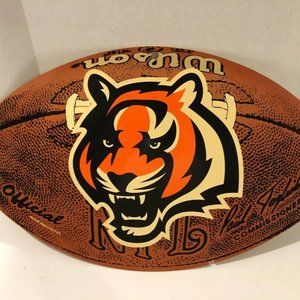 Cincinnati Bengals NFL Football Sign, Plastic 20 x 12", Wincraft, Preowned